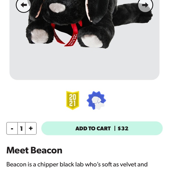 NWT Two blind Brothers Beacon plush dog - Picture 9 of 11